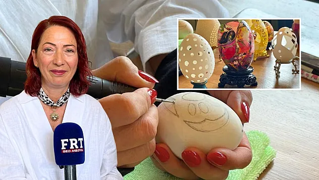 Fethiye'de 'Sanatın en kırılgan hali': Yumurta kabuğuna hayat veriyor