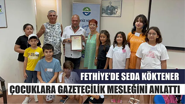 Fethiye'de Seda Köktener, Çocuklara Gazetecilik Mesleğini Anlattı