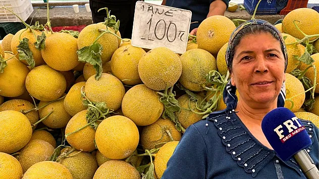 Fethiye'de sezonun ilk kavunları tezgahlarda yerini aldı