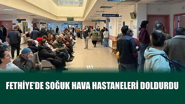 Fethiye'de soğuk hava hastaneleri doldurdu