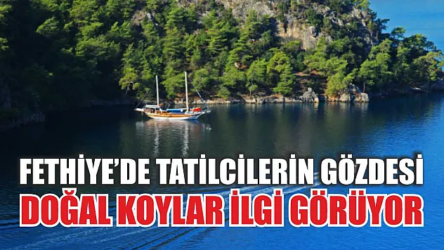 Fethiye'de tatilcilerin gözdesi doğal koylar ilgi görüyor