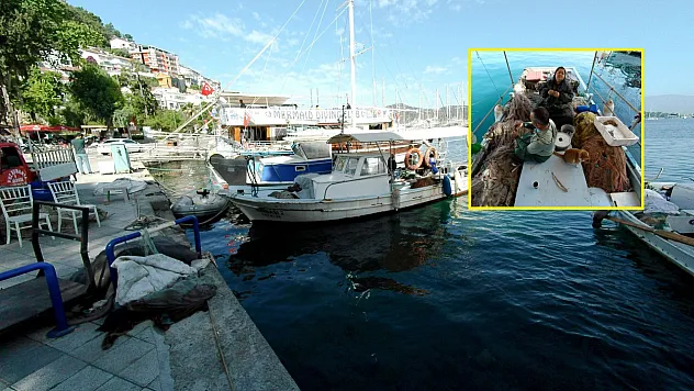 Fethiye'de Tekne Balıkçılarının Zorlu Mesaisi
