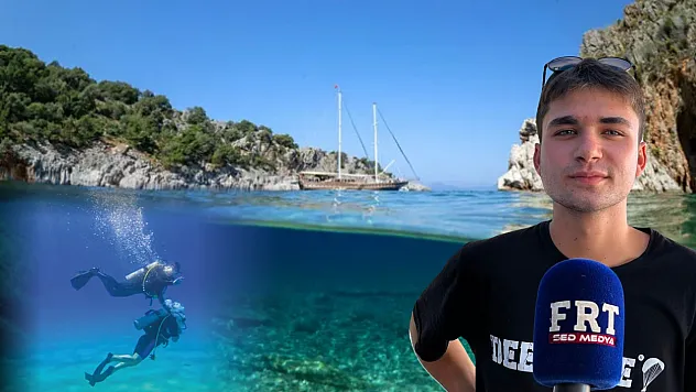Fethiye'de turistin serinleme tercihi: tekne, dalış ve su sporları