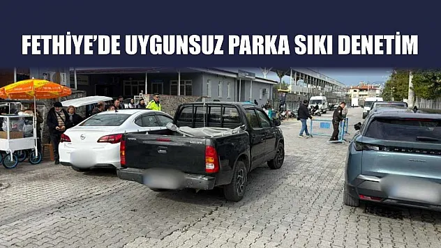 Fethiye'de uygunsuz parka sıkı denetim