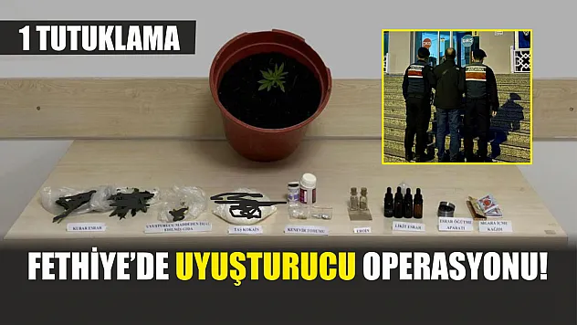 Fethiye'de uyuşturucu operasyonu! 1 tutuklama