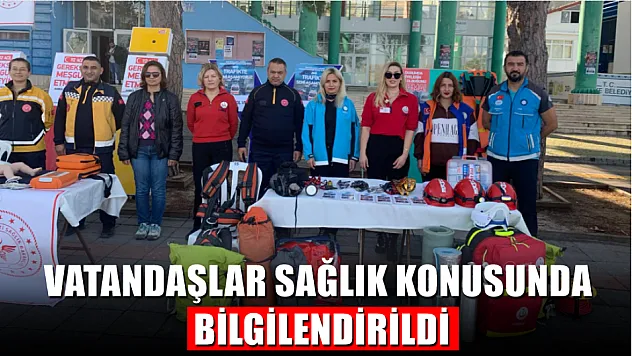 Fethiye'de Vatandaşlar Sağlık Konusunda Bilgilendirildi