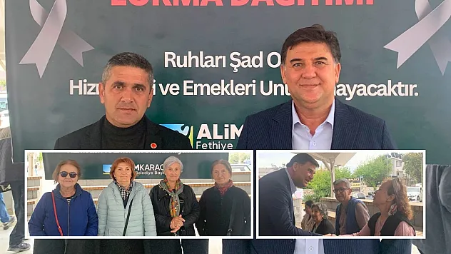 Fethiye'de vefa buluşması: Merhum belediye başkanları hayrına lokma ikramı