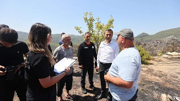 Fethiye'de Yangının Ardından Büyükşehir'den Kapsamlı Hasar Tespiti