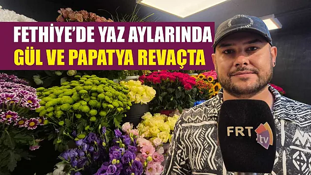 Fethiye'de yaz aylarında gül ve papatya revaçta