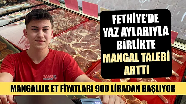 Fethiye'de yaz aylarıyla birlikte mangal talebi arttı