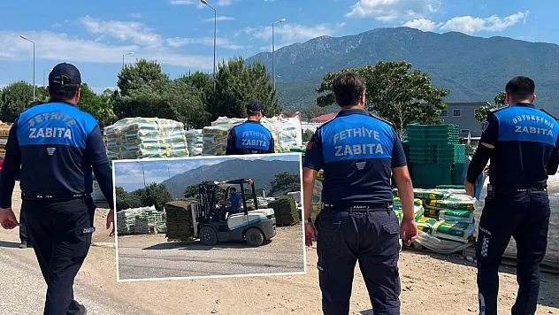 Fethiye'de zabıta ekipleri çevre yolu üzerindeki işletmeleri denetledi