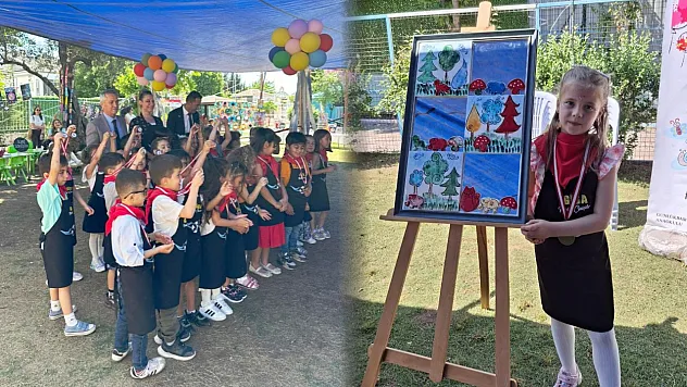 Fethiye Günlükbaşı İbrahim Gül Anaokulu'ndan Rengarenk Sergi şöleni