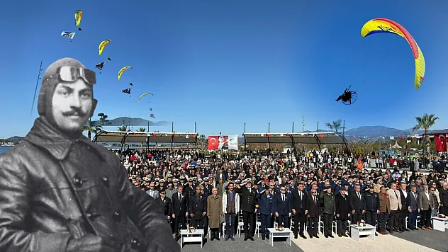 Fethiye, İlk Türk Hava Şehidi Fethi Bey'i saygıyla andı