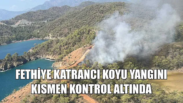 Fethiye Katrancı koyu yangını kısmen kontrol altında
