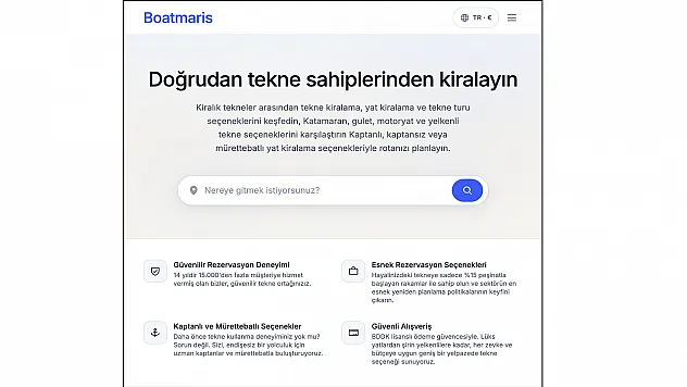 Fethiye Kiralık Tekne sahiplerine yabancı misafir kapısı: Boatmaris.com