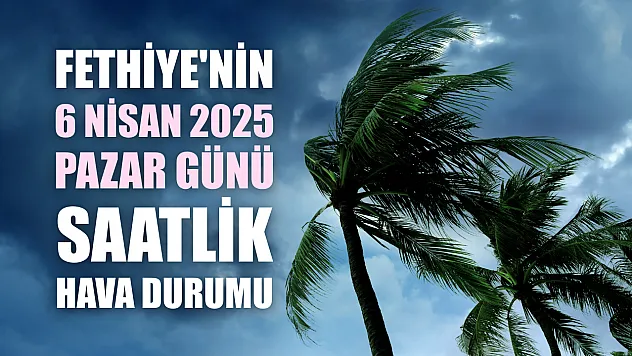 Fethiye'nin 6 Nisan 2025 Pazar Günü Saatlik Hava Durumu
