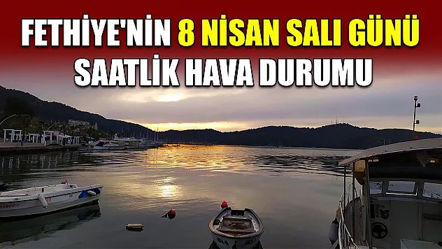 Fethiye'nin 8 Nisan Salı Günü Saatlik Hava Durumu
