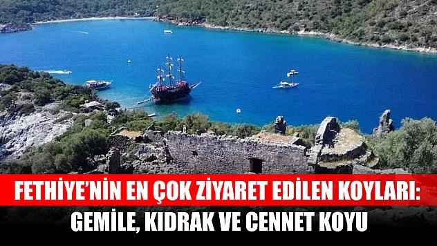 Fethiye'nin En Çok Ziyaret Edilen Koyları: Gemile, Kıdrak ve Cennet Koyu