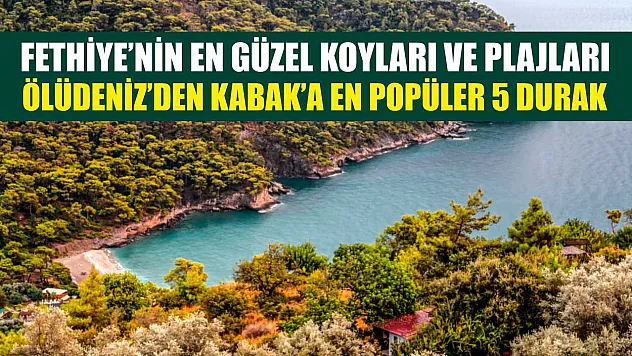Fethiye'nin En Güzel Koyları ve Plajları: Ölüdeniz'den Kabak'a En Popüler 5 Durak