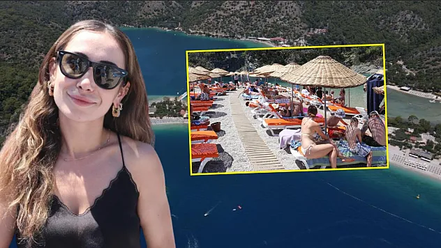 Fethiye'nin gözde plajına bayramda 18 bin 870 ziyaretçi