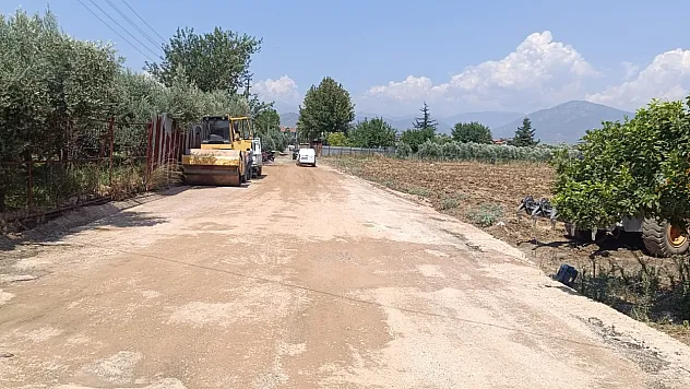 Fethiye Pazaryeri Mahallesi'nde yol çalışması