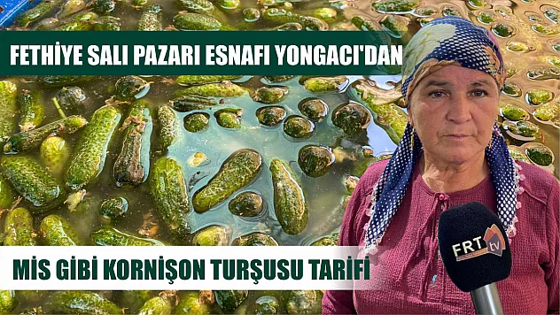 Fethiye Salı Pazarı Esnafı Yongacı'dan Mis Gibi Kornişon Turşusu Tarifi