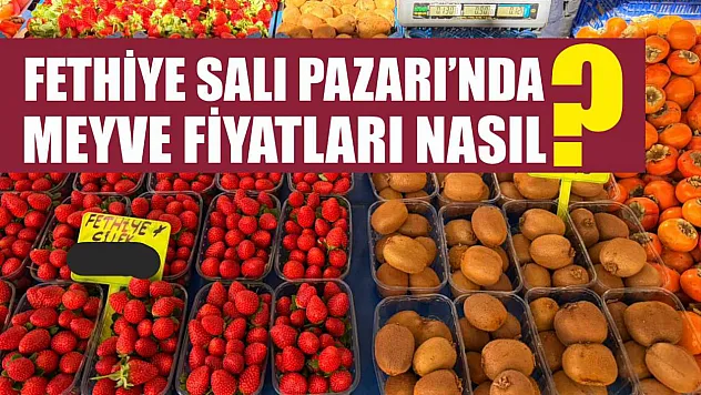 Fethiye Salı Pazarı'nda meyve fiyatları nasıl