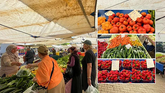 Fethiye Salı Pazarı'nda yaz bereketi: Tezgahlar renk renk ürünlerle şenlendi