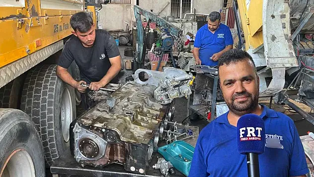 Fethiye Sanayisinde kamyon ustasından yaz aylarında araç bakımı uyarısı