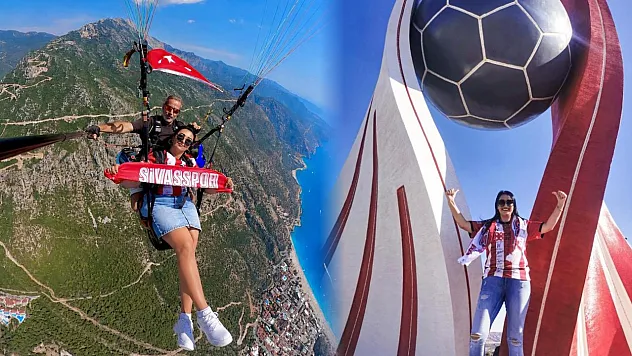 Fethiye Semalarında Sivasspor Sevgisi: Yamaç Paraşütünde Atkısını Açtı