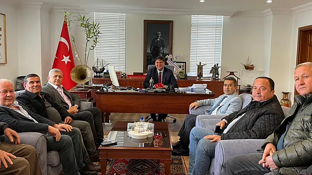 Fethiye Şoförler Odası yeni dönemin ilk ziyaretini Başkan Karaca'ya yaptı