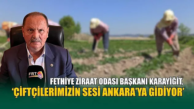 Fethiye Ziraat Odası Başkanı Karayiğit, 'Çiftçilerimizin sesi Ankara'ya gidiyor'