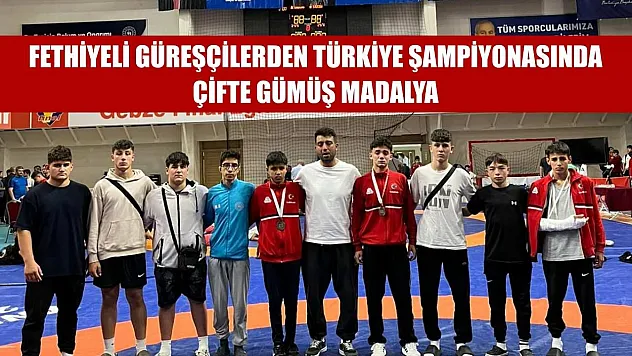 Fethiyeli Güreşçilerden Türkiye Şampiyonasında çifte gümüş madalya