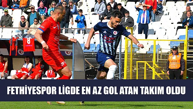 Fethiyespor ligde en az gol atan takım oldu