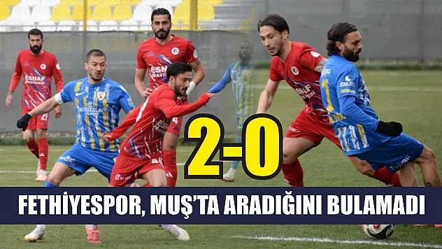Fethiyespor, Muş'ta aradığını bulamadı: 2-0