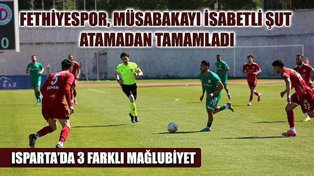 Fethiyespor, Müsabakayı İsabetli Şut Atamadan Tamamladı