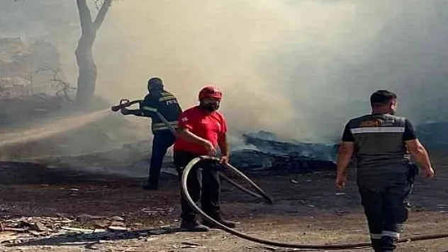 Fırında çıkan yangın, makilik alana sıçradı