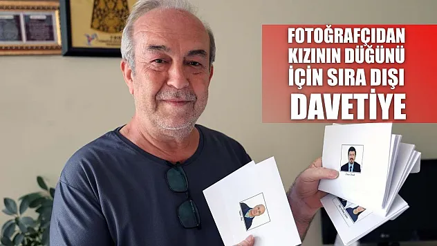 Fotoğrafçıdan kızının düğünü için sıra dışı davetiye