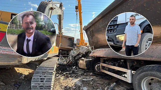 Freni bozulan ABB'ye ait hafriyat kamyonu iki kamyona çarptı, 2 işçi hayatını kaybetti