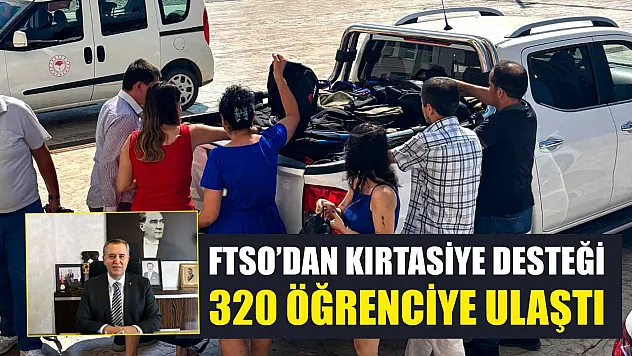 FTSO'dan kırtasiye desteği 320 öğrenciye ulaştı