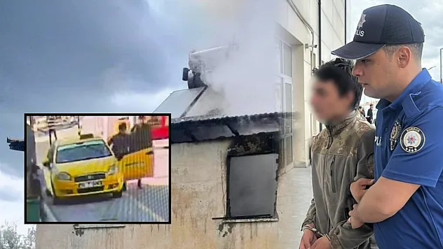 Geçtiğimiz hafta duraktan taksiyi çalmaya çalışıp yakalandı, bu sefer evini yaktı