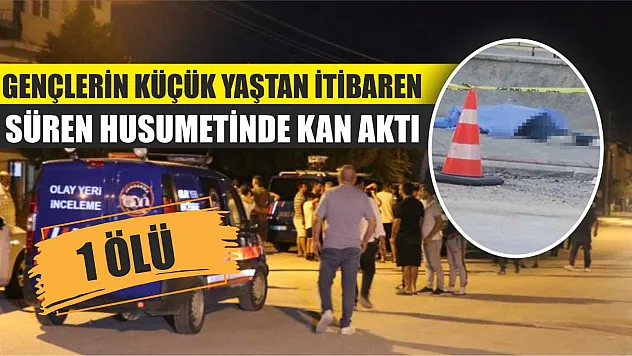 Gençlerin küçük yaştan itibaren süren husumetinde kan aktı: 1 ölü