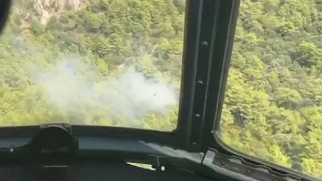 Göcek'te orman yangını çıktı