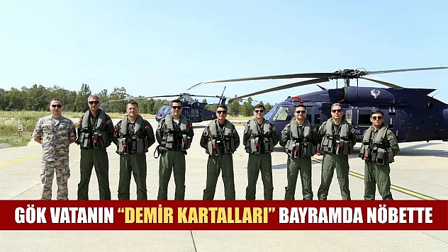 Gök vatanın 'demir kartalları' bayramda nöbette