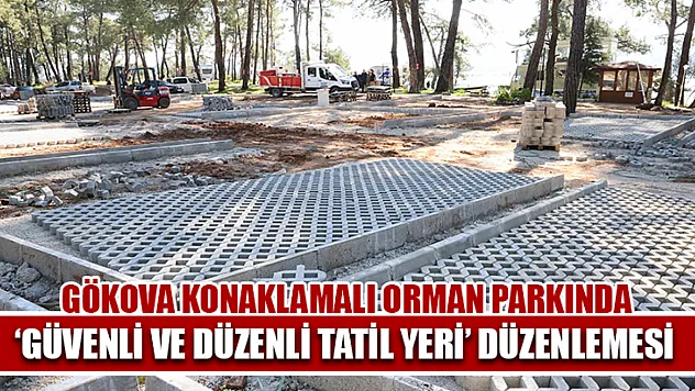 Gökova Konaklamalı Orman Parkında 'Güvenli ve düzenli tatil yeri' düzenlemesi