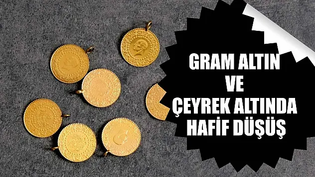 Gram altın ve çeyrek altında hafif düşüş