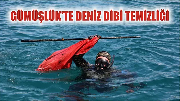 Gümüşlük'te deniz dibi temizliği