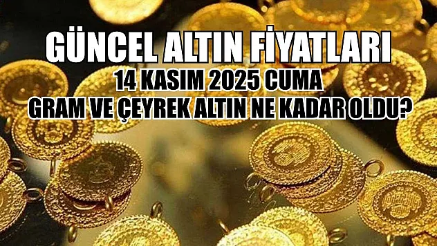 Güncel altın fiyatları: 14 Kasım 2025 Cuma gram ve çeyrek altın ne kadar oldu?