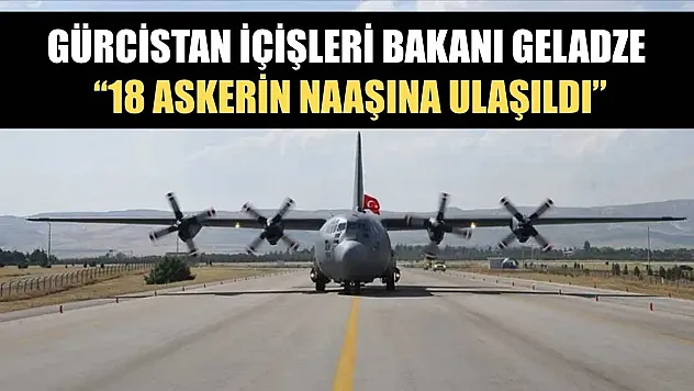Gürcistan İçişleri Bakanı Geladze: '18 askerin naaşına ulaşıldı'