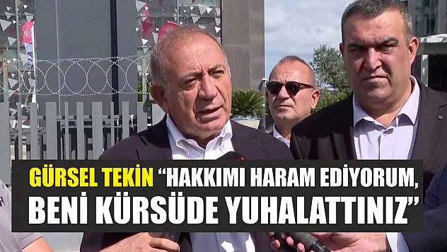 Gürsel Tekin 'Hakkımı haram ediyorum, beni kürsüde yuhalattınız'